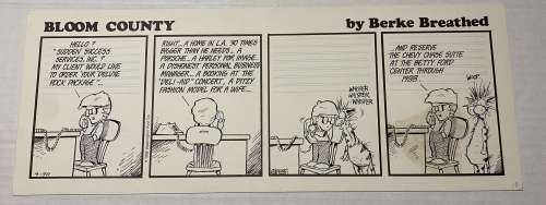 Berke Breathed - bloom county 4/30/87