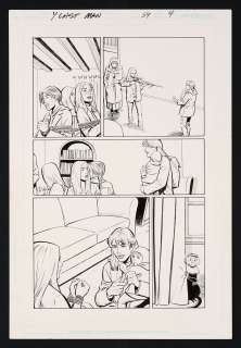 Original Art from Y the Last Man #59 (2008) Page 4 Pencils & Inks by Pia Guerra | mycomicshop.com