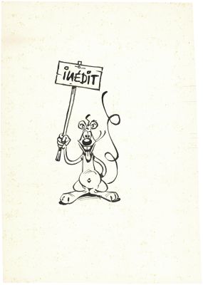 Marcel Gotlib | Rhââ Lovely - Petite souris avec panneau inédit | Huberty Breyne Gallery