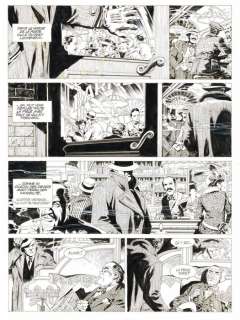 Mitton, Jean-Yves | Original page (p.1)  - De silence et de sang  - Les 7 piliers du chaos  -   (1991) | Catawiki