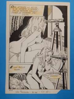 Silio Romagnoli | Corna Vissute n. 60 - Silio Romagnoli - 20x Tavola Originale Vintage "La vergine stronza - Page volante - Exemplaire unique - (1986) | Catawiki