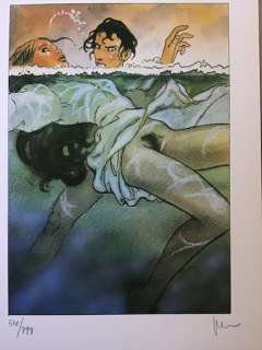 Milo Manara | Milo Manara - Milo Manara 4 Litographie LE 799 - Page volante - EO (1999) | Catawiki