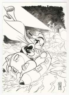 Paolo Mottura | Paperinik #47 - Paolo Mottura - cover originale - Exemplaire unique - (2020) | Catawiki