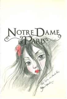 Lacombe - Lacombe, Benjamin - Dessin original dédicacé - Notre-Dame de Paris - (2011)
