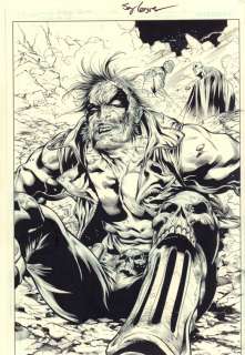 Jay Leisten - justice league vs. Suicide squad #5 p. 10 - batman, deadshot, and lobo splash - 2017