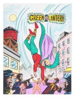 SHELDON MOLDOFF "GREEN LANTERN" SPECIALTY COLOR ORIGINAL ART. | Hake’s
