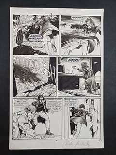 Nicola Genzianella | Dampyr: Dalle Tenebre - 83° tavole originale - Firmata - Page volante - Exemplaire unique - (2000) | Catawiki