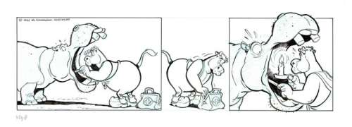 Wil Raymakers & Thijs Wilms | Boes - Originele strook uit Boes Integraal 14 - Formaat: 43 x 15 cm. | Catawiki