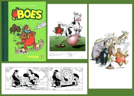Wil Raymakers, Thijs Wilms | Boes - Luxe editie Boes Integraal deel 5 - Genummerd 64/80 - Met originele strook + ex-libris - Cartonné - EO (2017) | Catawiki
