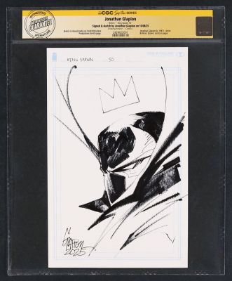 Jonathan Glapion Cgc Ss | King Spawn #50 1:1000 Incentive Sketch | mycomicshop.com