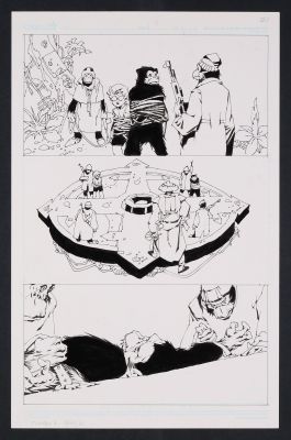 Alex Nino | Original Art from God the Dyslexic Dog Breakdowns by Philip Phillipson, Pencils and Inks by Alex Niño | mycomicshop.com (Buy It Now)