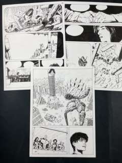 Roberto de Angelis | Roberto de Angelis 3x tavole "Scontro finale" - (2012) | Catawiki