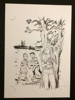 Jan Bosschaert | Bosschaert, Jan - Originele tekening Suske en Wiske - “Geduvel op de Heide” - Page volante - (2022) | Catawiki