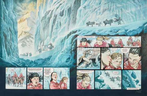 François Miville-Deschênes - Planche originale 8-9 - La Mort d‘un roi - Reconquêtes - François Miville-Deschênes