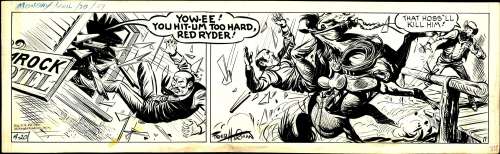 Harman - RED RYDER, Daily Art (04/20/59) NO RESERVE! | Russ Cochran