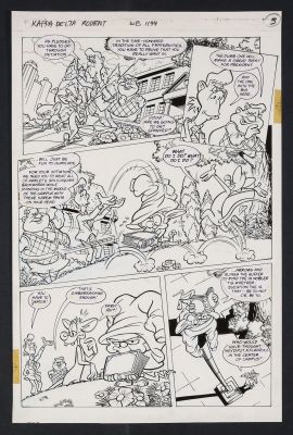 Mike Decarlo, Walter Carzon | Original Art from Pinky and the Brain #9 (1996) Page 17 Pencils by Walter Carzon, Inks by Mike DeCarlo | mycomicshop.com