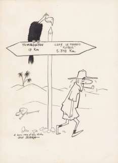 Bara. Dessin original dédicacé Max l’explorateur | BDEnchères