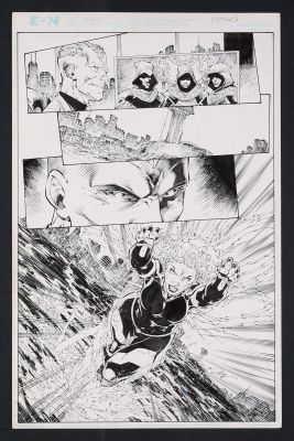 Norm Rapmund, Brett Booth | Original Art from Titans #9 (2017) Page 20 Pencils by Brett Boothe, Inks by Norm Rapmund | mycomicshop.com