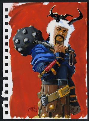 Michael Lynch | Hogun the Grim (Warriors Three) Painting by Michael Lynch | mycomicshop.com (Buy It Now)