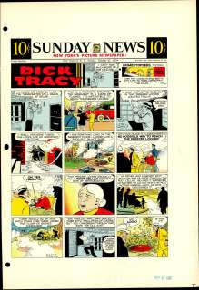 Gould - DICK TRACY, Sunday Color Proof (10/27/1957) | Russ Cochran