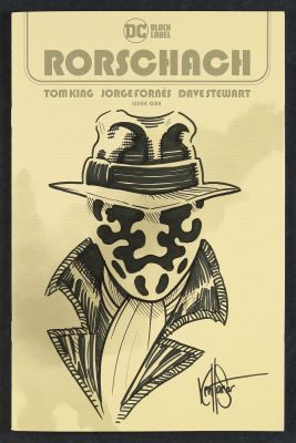 Ken Haeser | Rorschach #1C (2020) Sketch Cover | mycomicshop.com (Buy It Now)