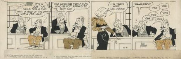 Vernon Greene | Bringing up Father, Strip du 11 décembre 1962 | Galerie 9ème Art