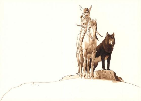 Christian Rossi - Couverture originale - Le C?ur des Amazones