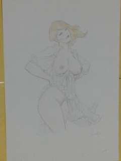 Frollo | Leone Frollo - Vestaglia al vento -Original illustration - firmata - Page volante - EO | Catawiki