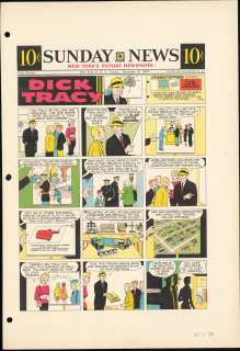 Gould - DICK TRACY, Sunday Color Proof (12/15/1957) | Russ Cochran