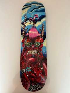 Keramidas, Nicolas | Keramidas, Nicolas - Peinture originale sur planche de skateboard - Monster board - (2017) | Catawiki
