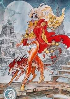 Danard, Jean-Pierre | Danard, Jean-Pierre - Dessin original couleur - Marlysa et le capteur - (2023) | Catawiki