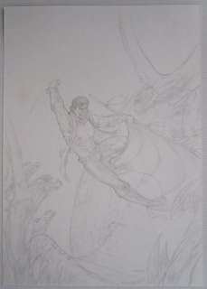 Romano Molenaar - Molenaar, Romano - Originele schetsversie cover Storm 25 - Het rode spoor - (2009)