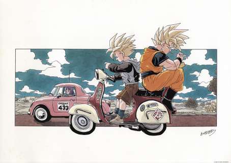 Akira Toriyama Color Reproduction Illustration B | Mandarake (Big Web)