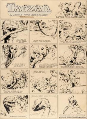Harold Foster - Tarzan, Sunday page du 16 octobre 1932