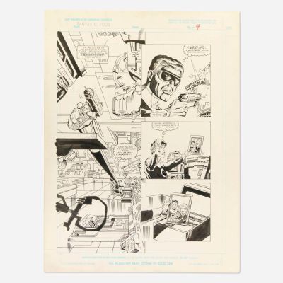 M.D. Bright, Fantastic Four: Fathers and Sons Unpublished Graphic Novel Story Page 4 Original Art (Marvel Comics, 1990) | Landry Pop Auctions