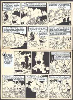 Bob de Moor - Planche Originale (P.38) - | Bob De Moor - Planche originale (p.38) - Les Aventures d’Oncle Zigomar/ De avonturen van Nonkel Zigomar - L’Empire des Taupes /Het Mollenrijk - (1955/2023) | Catawiki