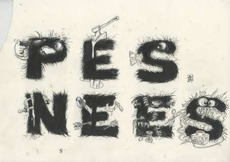 JOTED / Nicolas Sjöstedt, étude de titre, 3 planches, Pensées Obscures | Galerie Neuf