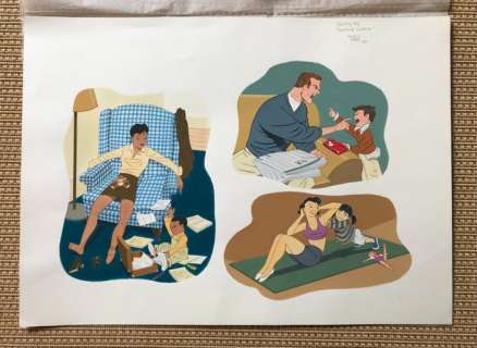 Torres, Daniel | Torres, Daniel - Original colour drawing - Emotional spillover - (2000) | Catawiki