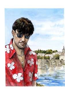 Berlion, Olivier | Berlion, Olivier - Dessin original couleur - Tony Corso à Avignon - (2022) | Catawiki