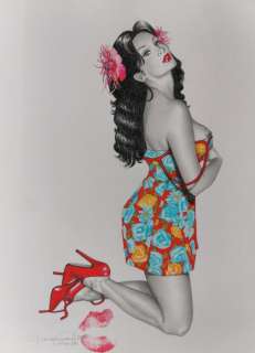 Giovanna Casotto | Giovanna Casotto - Illustrazione originale "Pin Up" - Page volante - Exemplaire unique - (2013) | Catawiki