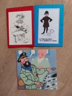 Hergé , F’murr , | Tintin - Ensemble de 2 cartes menu + carte de voeux (signée Fanny et Nick Rodwell) - (2005/2021) | Catawiki