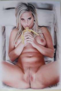 Paul Abert | Paul Abert - Original drawing (Acryl, Pastell, Kohle, Airbrush - fresh Banana - Size: 21 x 29,6 cm. signed - (2021) | Catawiki