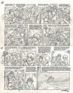 François Walthéry | Natacha, Chanson d’avril, planche originale à l’encre de chine et à la mine de plomb pour cet album qui sortira en 2025. | Septimus