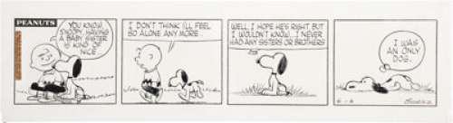 Charles Schulz Peanuts Daily Comic Strip Original Art dated 6-6-59 (United Feature Syndicate, 1959). Charlie - | Heritage