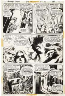 Bernie Wrightson Swamp Thing #1 page 7 Original Art (DC, 1972). Bernie Wrightson first entered the world of - | Heritage