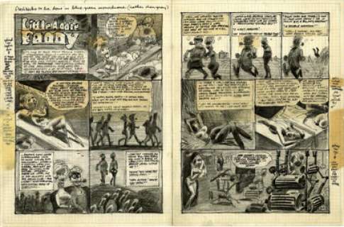 Harvey Kurtzman Little Annie Fanny Preliminary Original Art (Playboy, 1963). Before handing the final - | Heritage