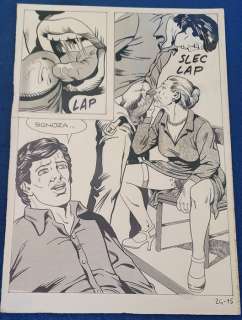 Collectif Érudiant | Corna vissute ultra hard N°24 - 7 planches originales - Orgasmo blanco e nero - Page volante - (1987) | Catawiki