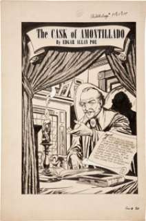Rudy Palais Classics Illustrated #84 The Gold Bug and Other Stories Complete 16-page Story "The Cask of -