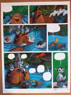 Yoann | Yoann - Planche originale couleur - Toto l’ornithorynque T1 - Toto l’ornithorynque et l’arbre magique - (1997) | Catawiki