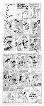 Gotlib | ALFRED HITCHCOCK Ensemble de deux planches Ã  l’encre de chine pour | Kahn et Associés